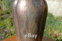 Delphin Massier Vase céramique irisé Vallauris Art Nouveau