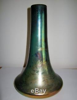 Delphin Massier Vase irisé libellule Vallauris art nouveau céramique levy dhurm
