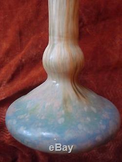 Exceptionnel Vase Daum 61 CM Pte De Verre Et Paillons D'or Art Nouveau
