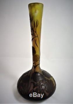 Emile Gallé Vase Art Nouveau 1900 Réf/A23/19