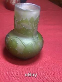 Emile Gallé Vase Miniature Art Nouveau