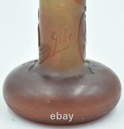 Emile Gallé Vase miniature soliflore Verre multicouches France, vers 1920