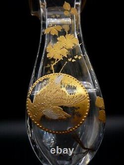 Escalier de cristal-Baccarat-Joli vase japonisant art nouveau vers 1890-1900