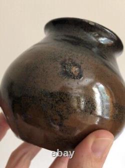 Eugène Lion Vase Boule en grès Signé Art Nouveau Antique Collection St Amand