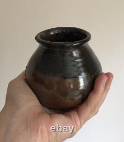 Eugène Lion Vase Boule en grès Signé Art Nouveau Antique Collection St Amand