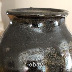 Eugène Lion Vase Boule en grès Signé Art Nouveau Antique Collection St Amand