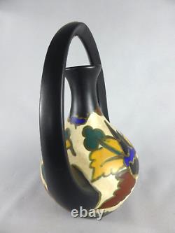Exceptionnel Grand Vase Art Nouveau En Ceramique Bergen Mons Belgique