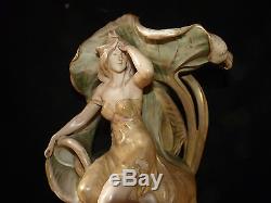 Exceptionnel grande vase art nouveau AMPHORA autriche porcelaine ceramique art