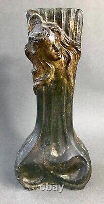 Francisco FLORA Paire de vases Art Nouveau signée fin XIXème début XXème