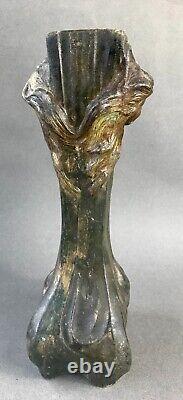 Francisco FLORA Paire de vases Art Nouveau signée fin XIXème début XXème