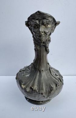 Friedrich GOLDSCHEIDER & Sylvain Kinsburger Art Nouveau Pichet signé Ancien