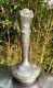 GRAND VASE ART NOUVEAU EN ETAIN LIBELLULES ET NENUPHARS Signé SEIGNEURIE H 42 cm