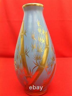 G. ASCH 1856-1911 & Faïencerie SAINTE-RADEGONDE Paire vases Art Nouveau C. 1900