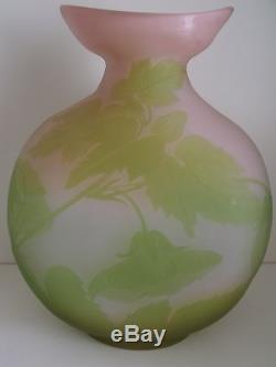 Gallé Impotante vase Galle Art Nouveau Jugendstil 1900 verre