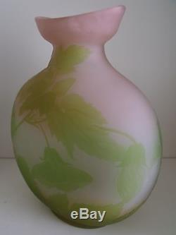 Gallé Impotante vase Galle Art Nouveau Jugendstil 1900 verre