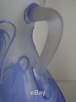 Gallé Vase verre Art Nouveau Jugendstil 1900 Galle