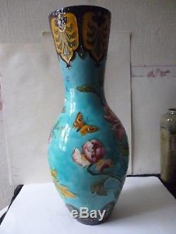Gd vase émaillé art nouveau SèvresFélix-Optat-MiletThéodore DeckDiffloth