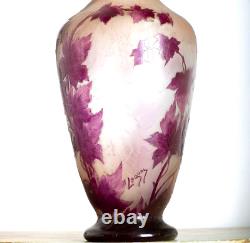 Grand Vase 1910 Rubis 43 Cm Legras (1839-1916) Art Nouveau
