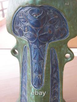 Grand Vase Art Nouveau Wilhelm Schiller & Sons