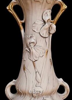 Grand Vase Art nouveau ROYAL DUX porcelaine Bohémia -1900