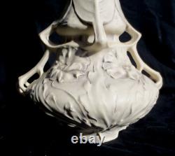 Grand Vase Art nouveau ROYAL DUX porcelaine Bohémia -1900