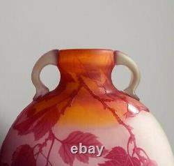 Grand Vase Gallé / Époque Gallé / Env. 1900 / 30,5 cm