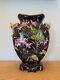 Grand Vase, Martin Pêcheur, Décor Japonisant, Porcelaine, Art Nouveau, Fin