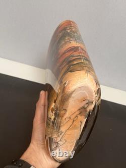 Grand Vase Ovos, Créateur Signé, a Décor en verre Art Nouveau