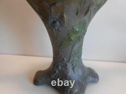 Grand Vase Regule Polychrome Art Nouveau Les Premieres Cerises Par Rousseau