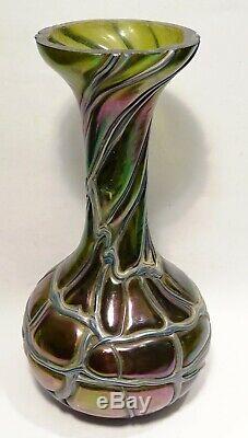 Grand Vase Verre Irise Loetz Kralik Autriche Vers 1900 Modern Art Nouveau