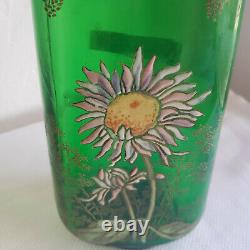 Grand Vase émaillé Chardons 28 cm Art Nouveau LEGRAS