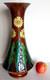 Grand Vase en barbotine Art Nouveau Majolica Jugendstil Massier Sarreguemines
