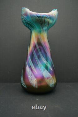 Grand vase 1900 Bohème verre Johann Loetz art nouveau, Bohemian glass Jugendstil