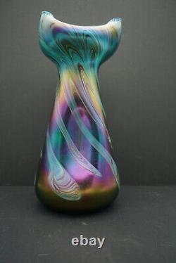 Grand vase 1900 Bohème verre Johann Loetz art nouveau, Bohemian glass Jugendstil
