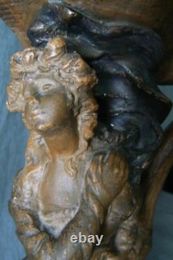 Grand vase Art Nouveau signé, daté 1900