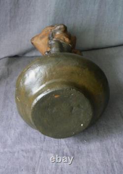 Grand vase Art Nouveau signé, daté 1900