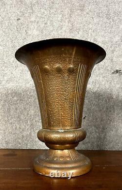 Grand vase Medicis époque Art Nouveau en laiton doré circa 1900