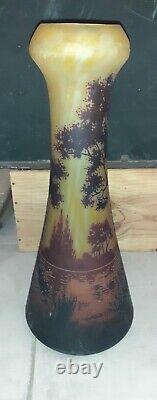 Grand vase daum nancy, art nouveau