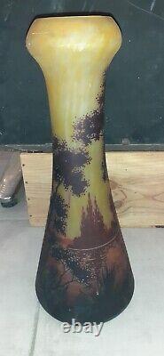 Grand vase daum nancy, art nouveau
