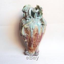 Grand vase en Grès flammé Art Nouveau Dalpayrat