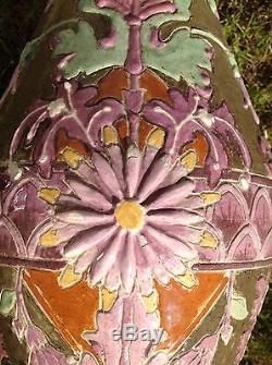 Grande Vase Art Nouveau 1896 Signe Mettey