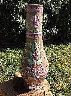 Grande Vase Art Nouveau 1896 Signe Mettey