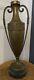 Grande urne vase en cuivre type amphore art nouveau Socle Marbre JUGENDSTIL