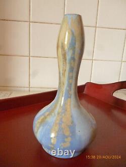 Gres porcelainique art nouveau, vase enforme de cucurbitacée, h19cm