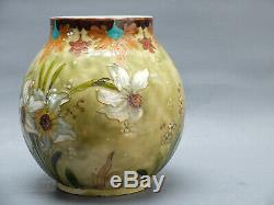 Herbert Felix O. Milet Vase Sevres Faience Art Nouveau XIX Vase 1900 Yung Deck