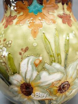 Herbert Felix O. Milet Vase Sevres Faience Art Nouveau XIX Vase 1900 Yung Deck
