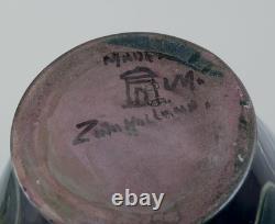 Hollande-Méridionale, Gouda. Vase Art Nouveau unique en céramique émaillée