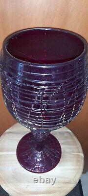 Important vase Art Nouveau Loetz Kralik Palm Koenig 1900 pate de verre sanguin