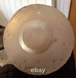 Important vase ép. Art nouveau d'après Delatte Nancy a décors dégagés à l'acide