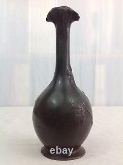 Jacques CALLOT Vase bronze patiné signé ART NOUVEAU profil féminin c. 1900